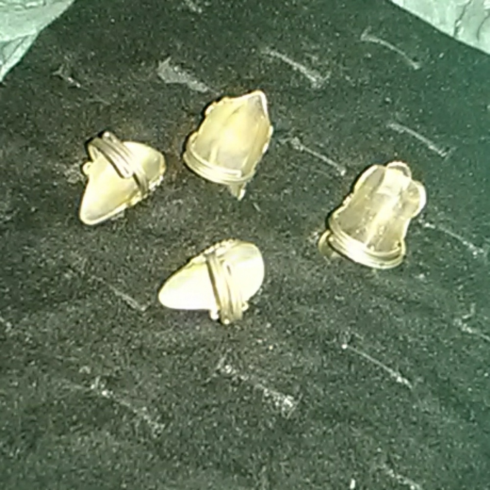 Peruvian Silver Stone Rings - Picture 3 of 5